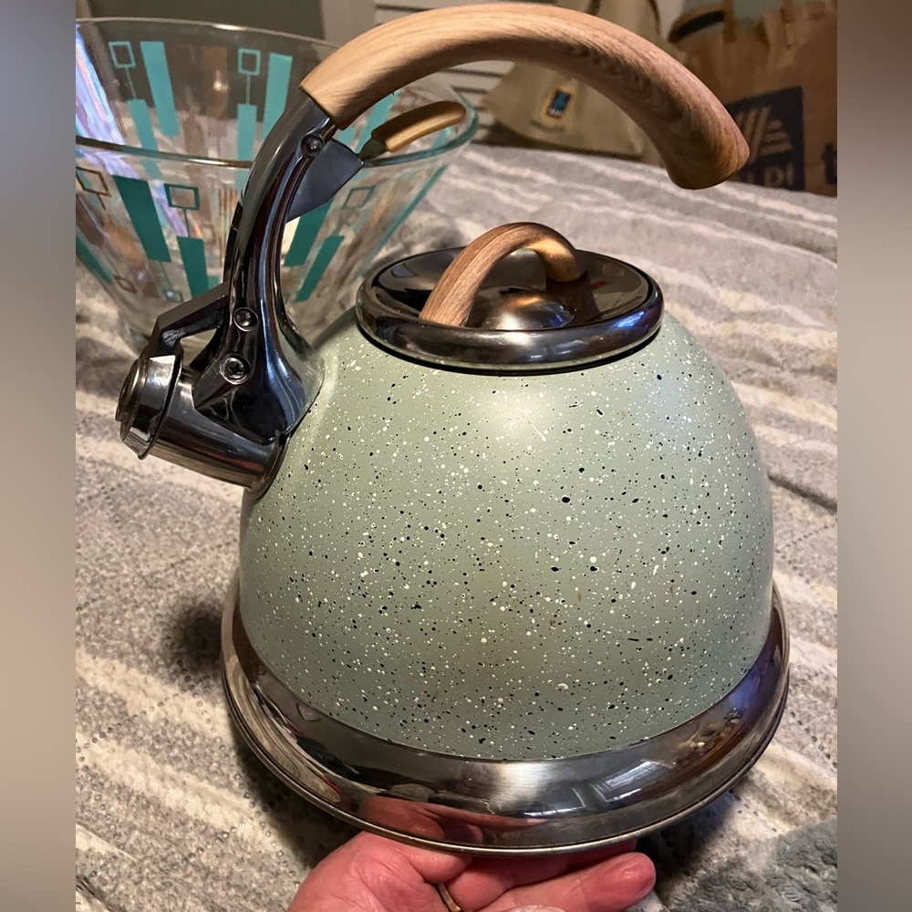 David Burke Speckled Home Tea Kettle